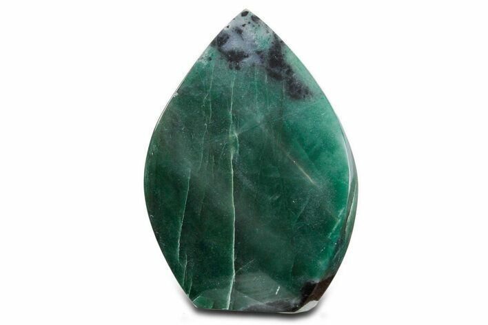 Polished Jade (Nephrite) Flame - Afghanistan #355881
